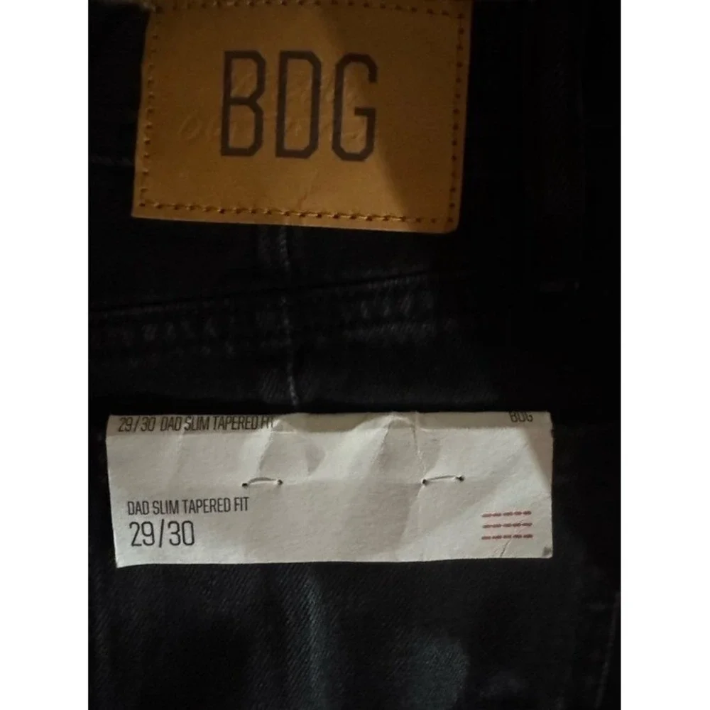 BDG Dad Slim Tapered Jeans 29x30‎ Black NWT Urban Outfitters